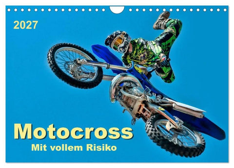 Motocross - mit vollem Risiko (Wandkalender 2027 DIN A4 quer), CALVENDO Monatskalender