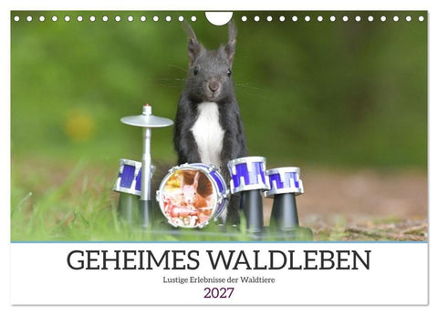 Geheimes Waldleben (Wandkalender 2027 DIN A4 quer), CALVENDO Monatskalender