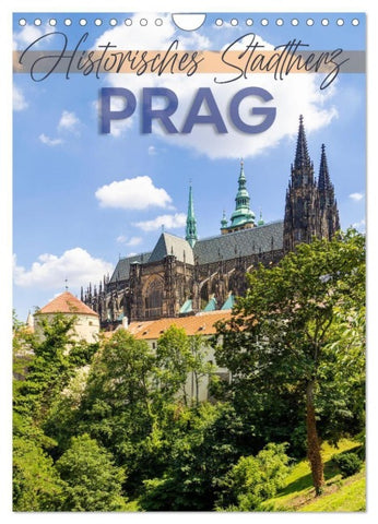PRAG Historisches Stadtherz (Wandkalender 2027 DIN A4 hoch), CALVENDO Monatskalender