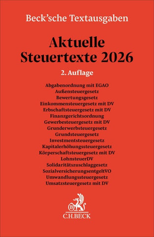 Aktuelle Steuertexte 2026