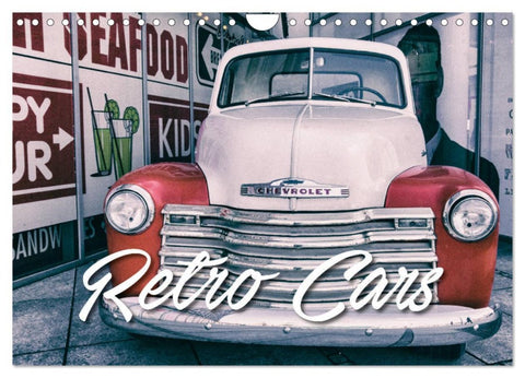 Retro Cars (Wandkalender 2026 DIN A4 quer), CALVENDO Monatskalender