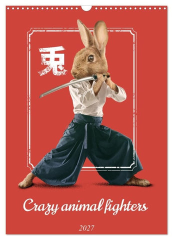 Crazy animal fighters (Wall Calendar 2027 DIN A3 portrait), CALVENDO 12 Month Wall Calendar