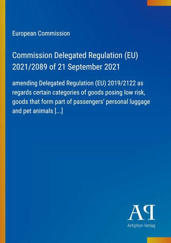 Commission Delegated Regulation (EU) 2021/2089 of 21 September 2021