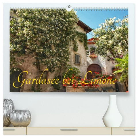 Gardasee bei Limone (hochwertiger Premium Wandkalender 2027 DIN A2 quer), Kunstdruck in Hochglanz