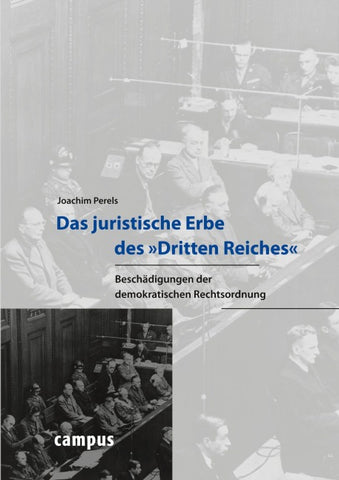 Das juristische Erbe des »Dritten Reiches«