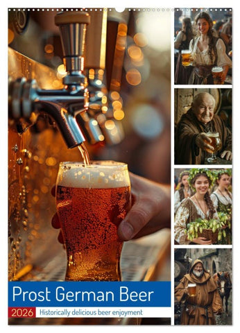 Prost German Beer (Wall Calendar 2026 DIN A2 portrait), CALVENDO 12 Month Wall Calendar