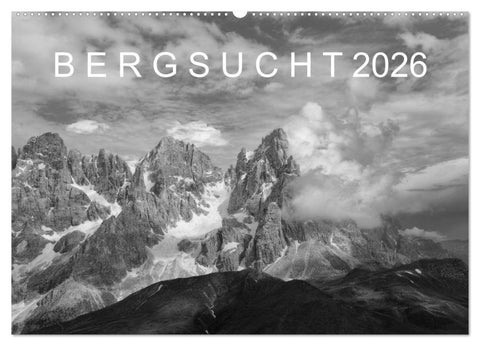 Bergsucht 2026 (Wandkalender 2026 DIN A2 quer), CALVENDO Monatskalender