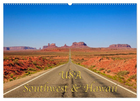 USA Southwest & Hawaii (Wandkalender 2026 DIN A2 quer), CALVENDO Monatskalender