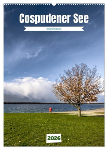 Cospudener See (Wandkalender 2026 DIN A2 hoch), CALVENDO Monatskalender