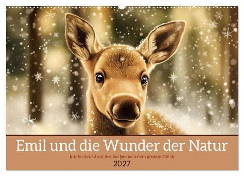Emil und die Wunder der Natur (Wandkalender 2027 DIN A2 quer), CALVENDO Monatskalender
