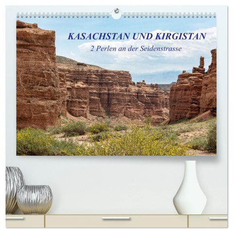 Kasachstan und Kirgistan (hochwertiger Premium Wandkalender 2027 DIN A2 quer), Kunstdruck in Hochglanz