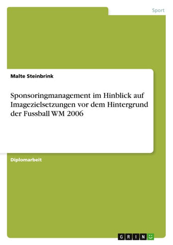Sponsoringmanagement im Hinblick auf Imagezielsetzungen vor dem Hintergrund der Fussball WM 2006