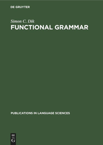 Functional Grammar