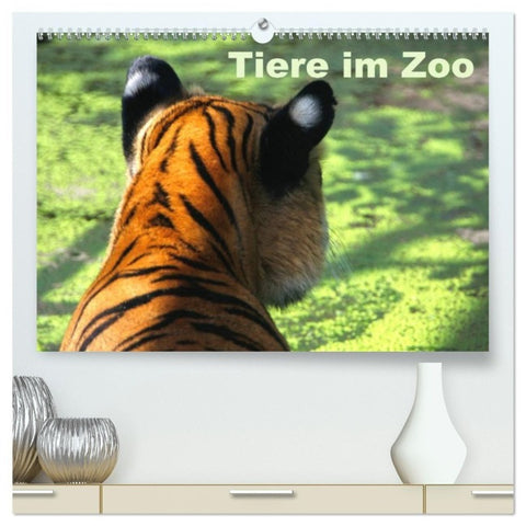 Tiere im Zoo (hochwertiger Premium Wandkalender 2027 DIN A2 quer), Kunstdruck in Hochglanz