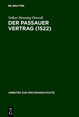 Der Passauer Vertrag (1552)