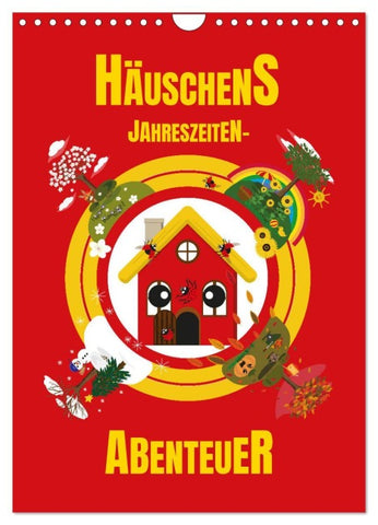 Häuschens Jahreszeiten-Abenteuer (Wandkalender 2026 DIN A4 hoch), CALVENDO Monatskalender