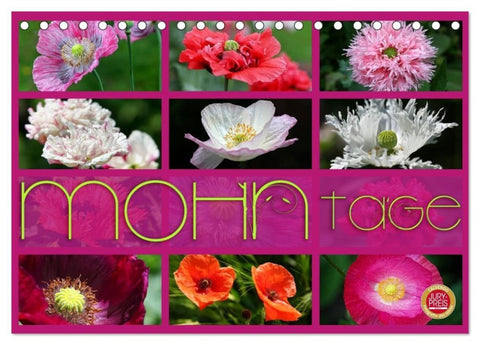 Mohn Tage (Tischkalender 2027 DIN A5 quer), CALVENDO Monatskalender