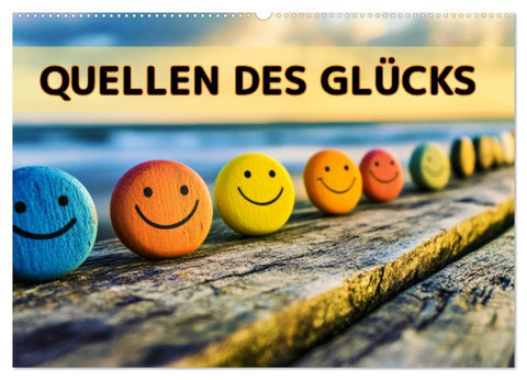 Quellen des Glücks (Wandkalender 2027 DIN A2 quer), CALVENDO Monatskalender
