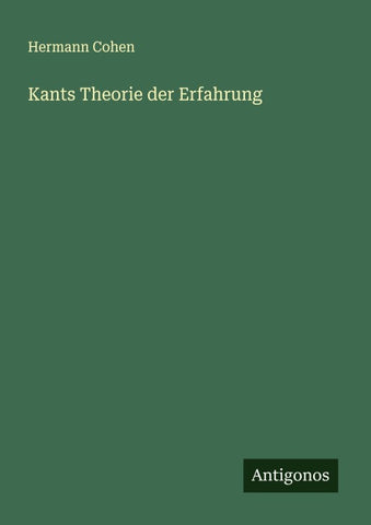 Kants Theorie der Erfahrung