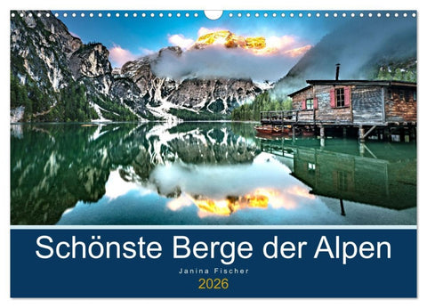 Schönste Berge der Alpen (Wandkalender 2026 DIN A3 quer), CALVENDO Monatskalender