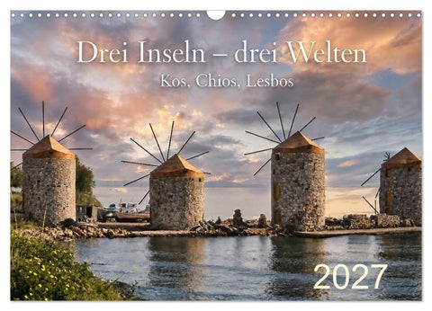 Drei Inseln – drei Welten (Wandkalender 2027 DIN A3 quer), CALVENDO Monatskalender