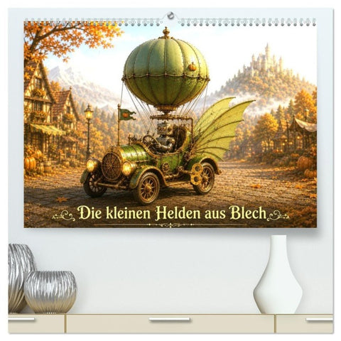 Die kleinen Helden aus Blech (hochwertiger Premium Wandkalender 2027 DIN A2 quer), Kunstdruck in Hochglanz