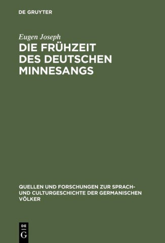 Die Frühzeit des deutschen Minnesangs