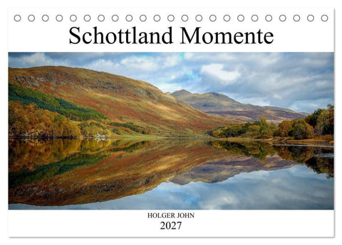 Schottland Momente (Tischkalender 2027 DIN A5 quer), CALVENDO Monatskalender