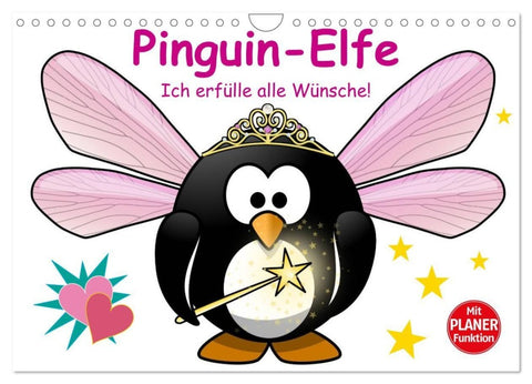 Pinguin-Elfe (Wandkalender 2027 DIN A4 quer), CALVENDO Monatskalender