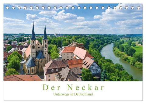 Der Neckar - Unterwegs in Deutschland (Tischkalender 2027 DIN A5 quer), CALVENDO Monatskalender