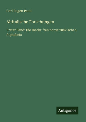 Altitalische Forschungen