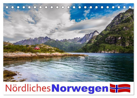 Nördliches Norwegen (Tischkalender 2027 DIN A5 quer), CALVENDO Monatskalender