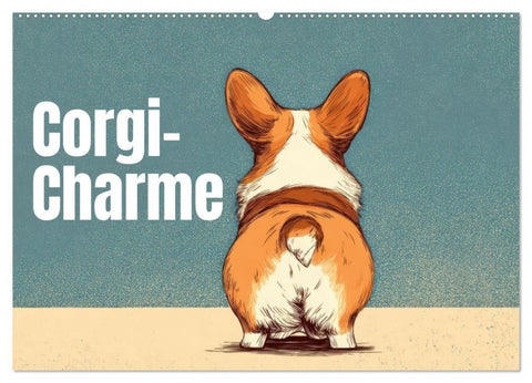 Corgi-Charme (Wandkalender 2027 DIN A2 quer), CALVENDO Monatskalender