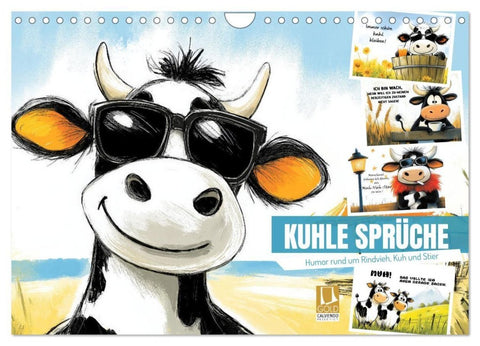 Kuhle Sprüche (Wandkalender 2027 DIN A4 quer), CALVENDO Monatskalender