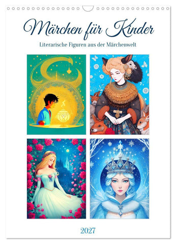 Märchen für Kinder (Wandkalender 2027 DIN A3 hoch), CALVENDO Monatskalender