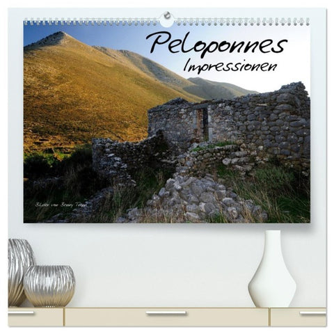 Peloponnes Impressionen / 2027 (hochwertiger Premium Wandkalender 2027 DIN A2 quer), Kunstdruck in Hochglanz