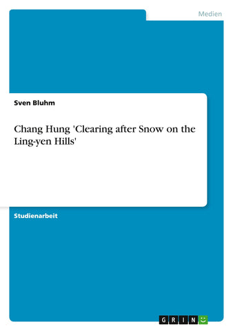 Chang Hung  'Clearing after Snow on the Ling-yen Hills'