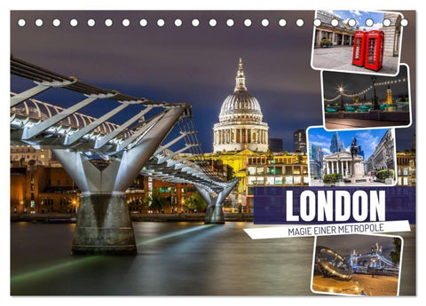 LONDON Magie einer Metropole (Tischkalender 2027 DIN A5 quer), CALVENDO Monatskalender