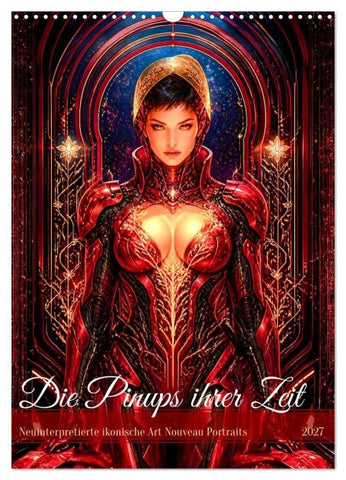Die Pinups ihrer Zeit (Wandkalender 2027 DIN A3 hoch), CALVENDO Monatskalender
