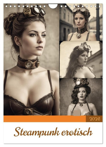 Steampunk erotisch (Wandkalender 2026 DIN A4 hoch), CALVENDO Monatskalender