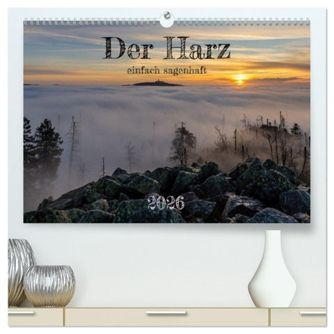 Der Harz - einfach sagenhaft (hochwertiger Premium Wandkalender 2026 DIN A2 quer), Kunstdruck in Hochglanz