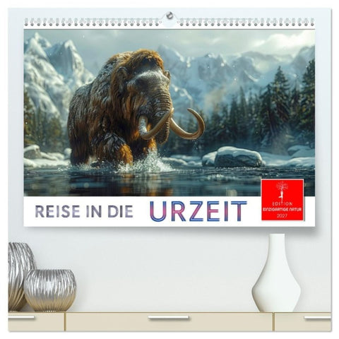 Reise in die Urzeit (hochwertiger Premium Wandkalender 2027 DIN A2 quer), Kunstdruck in Hochglanz