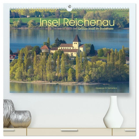 Insel Reichenau - Größte Insel im Bodensee (hochwertiger Premium Wandkalender 2027 DIN A2 quer), Kunstdruck in Hochglanz