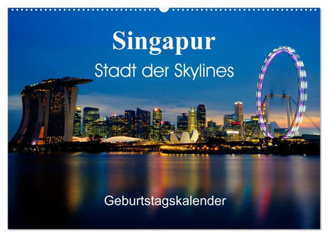 Singapur Stadt der Skylines (Wandkalender 2026 DIN A2 quer), CALVENDO Monatskalender