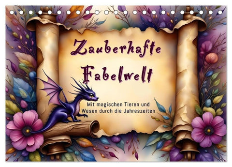 Zauberhafte Fabelwelt (Tischkalender 2027 DIN A5 quer), CALVENDO Monatskalender