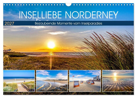 INSELLIEBE NORDERNEY (Wandkalender 2027 DIN A3 quer), CALVENDO Monatskalender