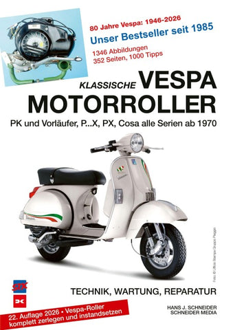 Klassische Vespa Motorroller