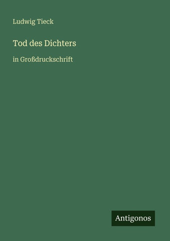 Tod des Dichters