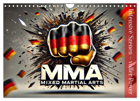 MMA Germany - Mixed Martial Arts Power (Wandkalender 2027 DIN A4 quer), CALVENDO Monatskalender