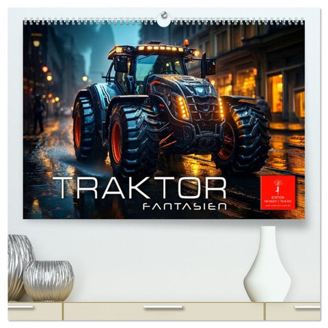 Traktor Fantasien (hochwertiger Premium Wandkalender 2026 DIN A2 quer), Kunstdruck in Hochglanz